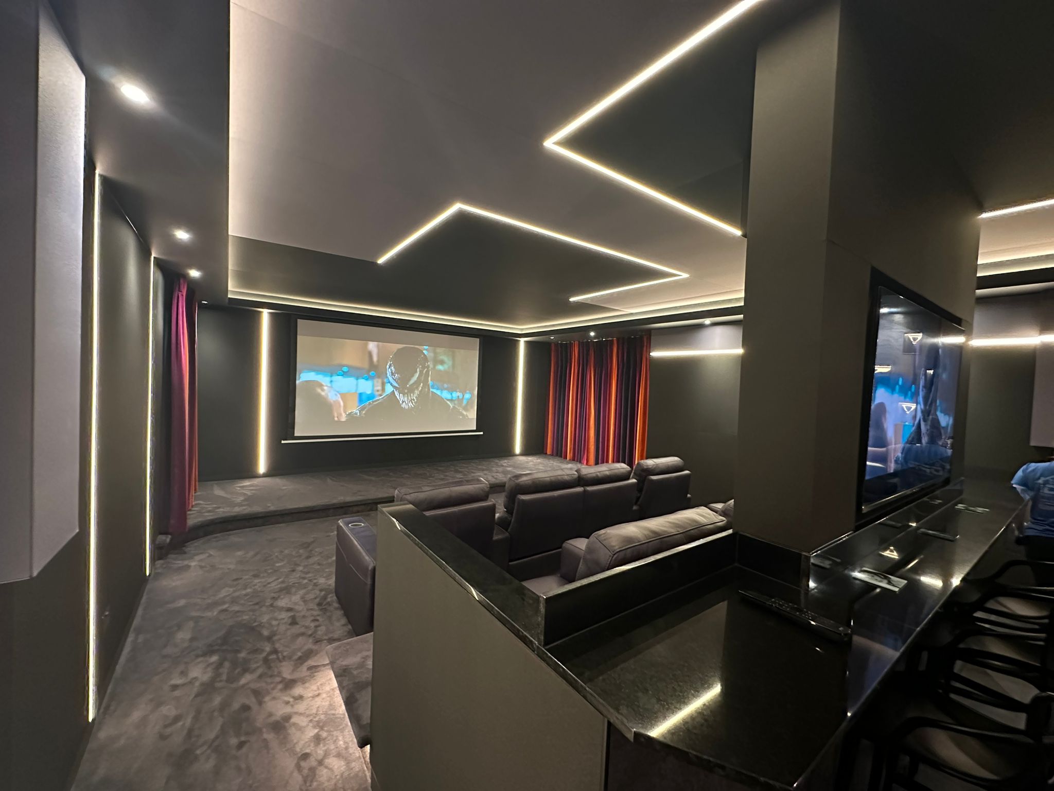 Home cinema installations